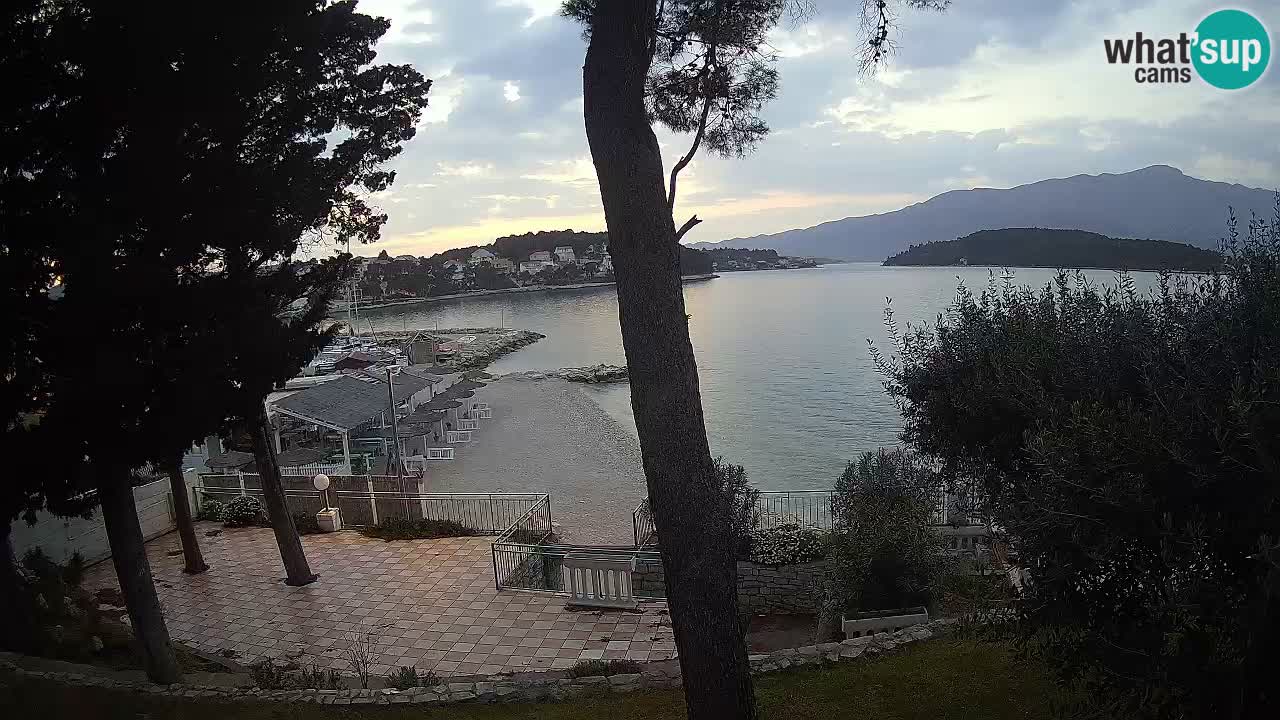 Spletna kamera Lumbarda – Plaža Prvi Žal – Korčula