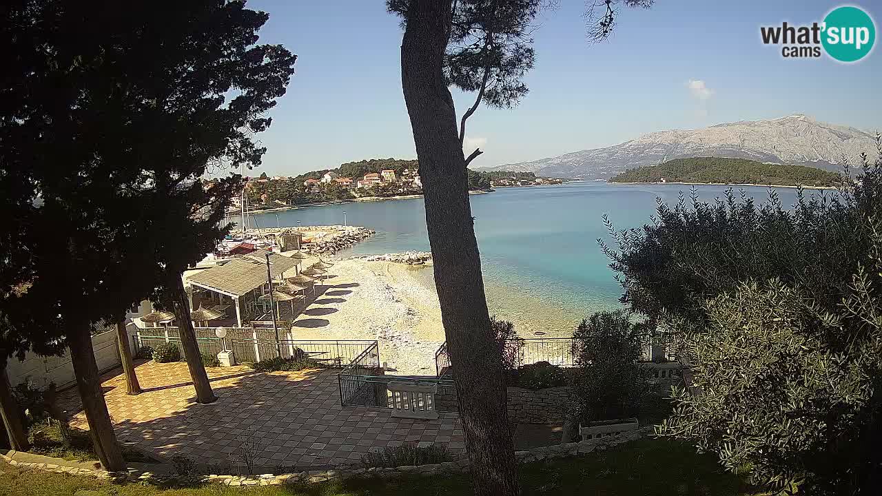 Web kamera Lumbarda – Plaža Prvi Žal – Korčula