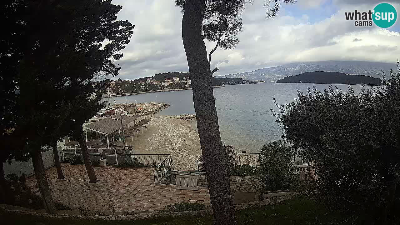 Livecam Lumbarda – Spiaggia Prvi Žal – Korčula