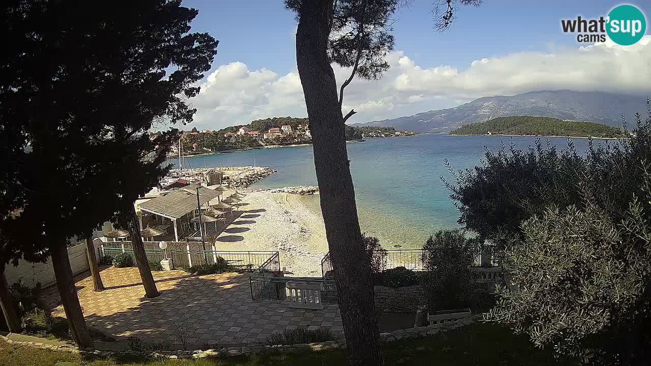 Web kamera Lumbarda – Plaža Prvi Žal – Korčula