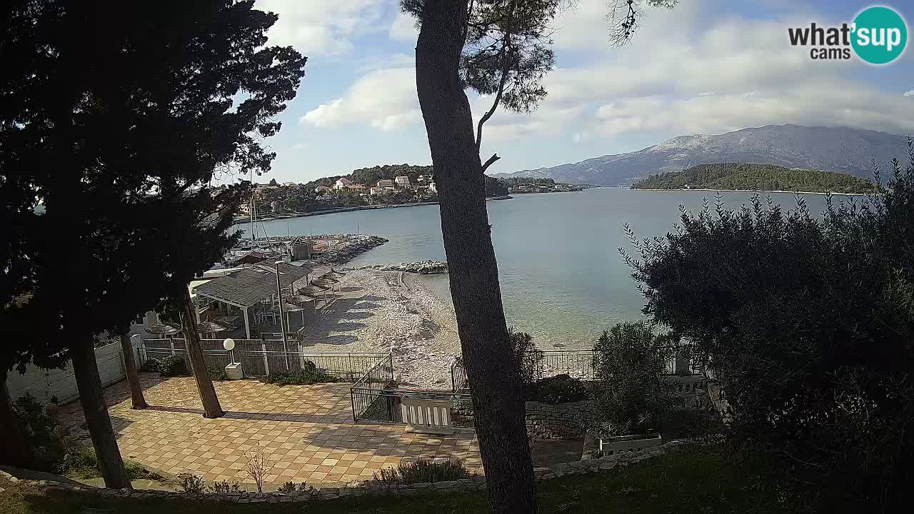 Livecam Lumbarda – Spiaggia Prvi Žal – Korčula