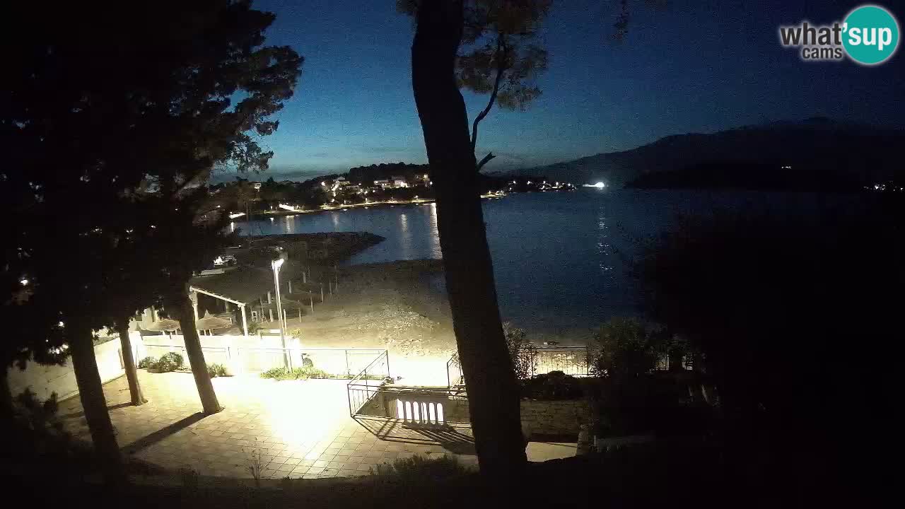 Webcam live Lumbarda – Plage Prvi Žal – Korčula