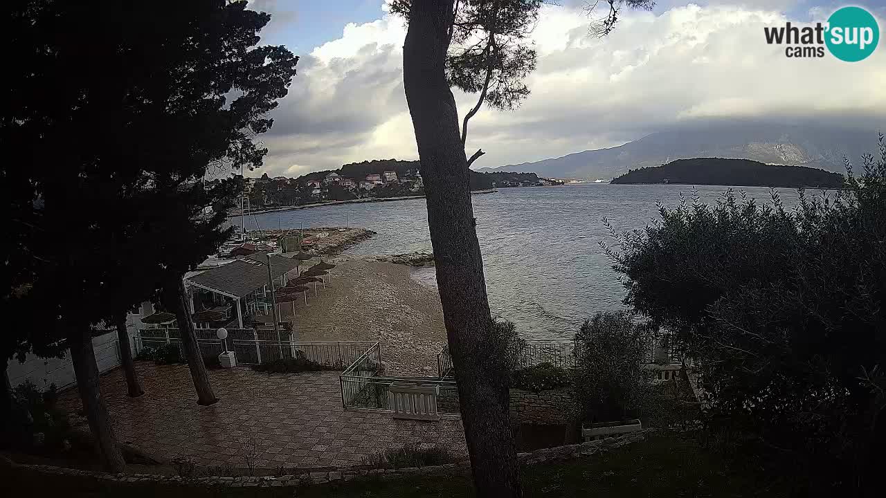 Livecam Lumbarda – Spiaggia Prvi Žal – Korčula