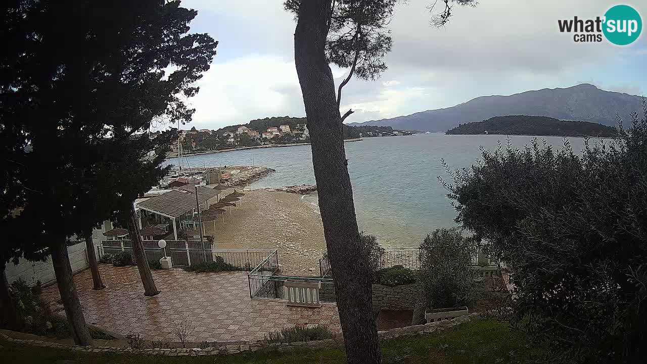 Webcam live Lumbarda – Plage Prvi Žal – Korčula