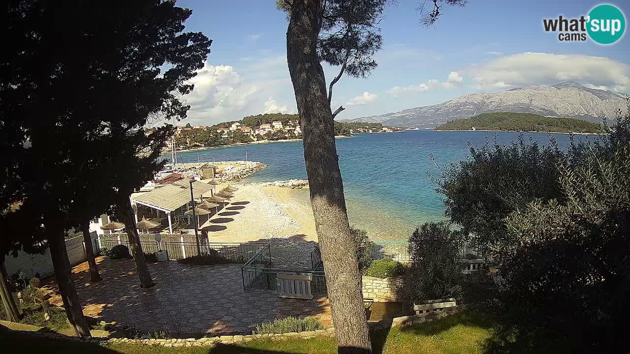 Webcam live Lumbarda – Plage Prvi Žal – Korčula