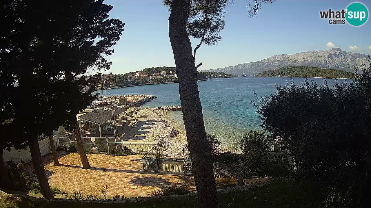 Webcam Lumbarda – Prvi Žal beach – Korčula