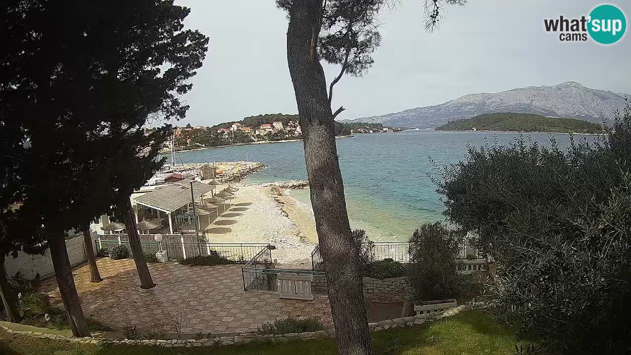 Livecam Lumbarda – Spiaggia Prvi Žal – Korčula