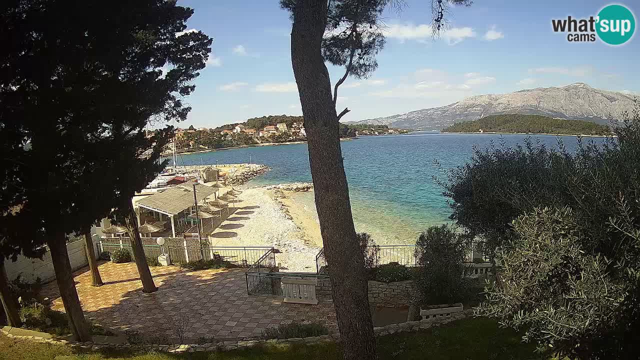 Webcam live Lumbarda – Plage Prvi Žal – Korčula