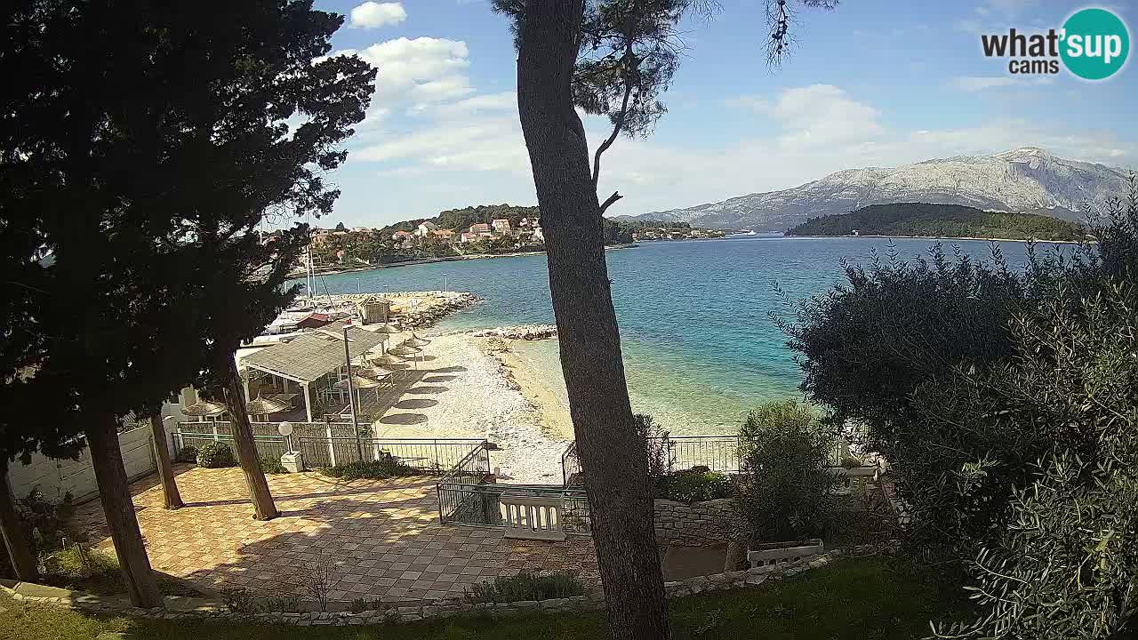 Webcam Lumbarda – Prvi Žal beach – Korčula