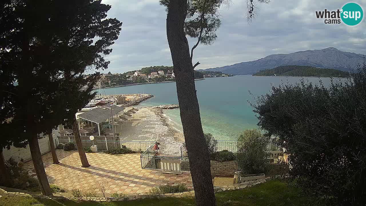 Web kamera Lumbarda – Plaža Prvi Žal – Korčula