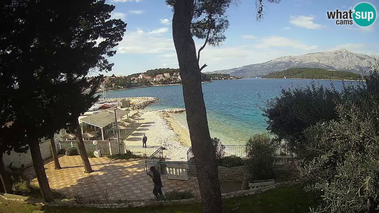 Webcam live Lumbarda – Plage Prvi Žal – Korčula
