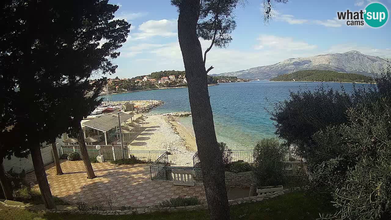 Livecam Lumbarda – Spiaggia Prvi Žal – Korčula