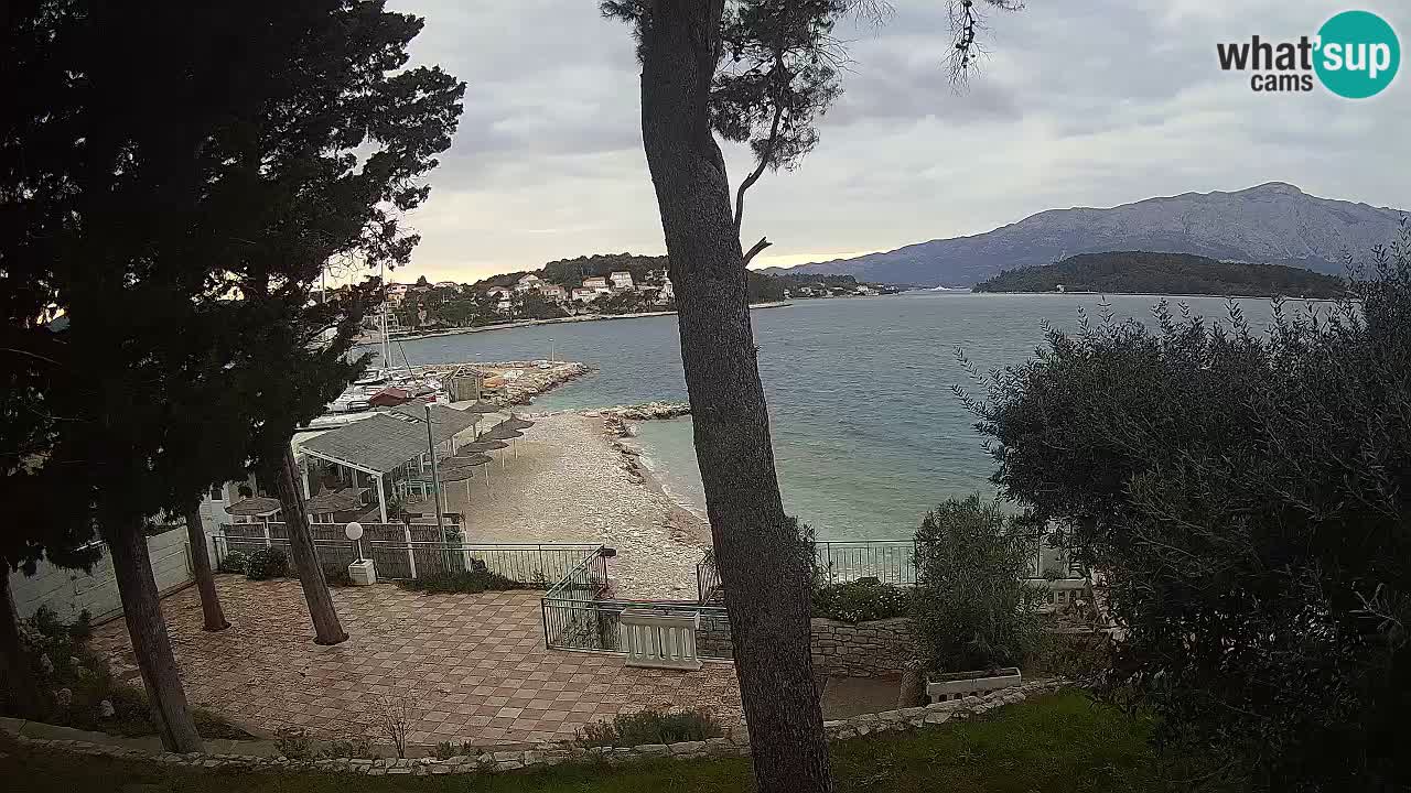 Livecam Lumbarda – Spiaggia Prvi Žal – Korčula