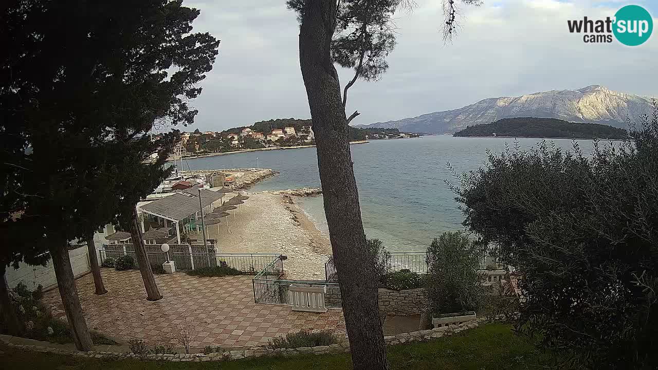 Webcam live Lumbarda – Plage Prvi Žal – Korčula