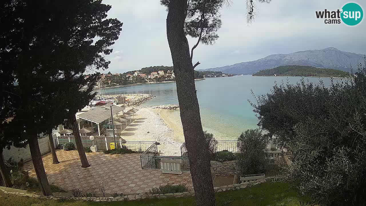 Livecam Lumbarda – Spiaggia Prvi Žal – Korčula