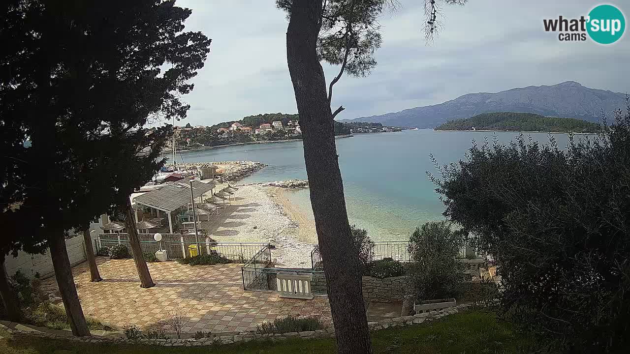 Webcam live Lumbarda – Plage Prvi Žal – Korčula