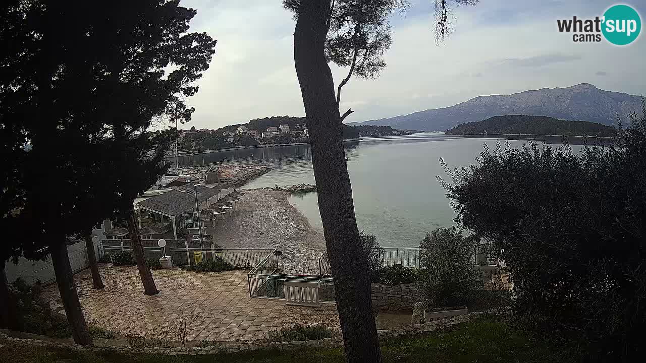 Webcam live Lumbarda – Plage Prvi Žal – Korčula
