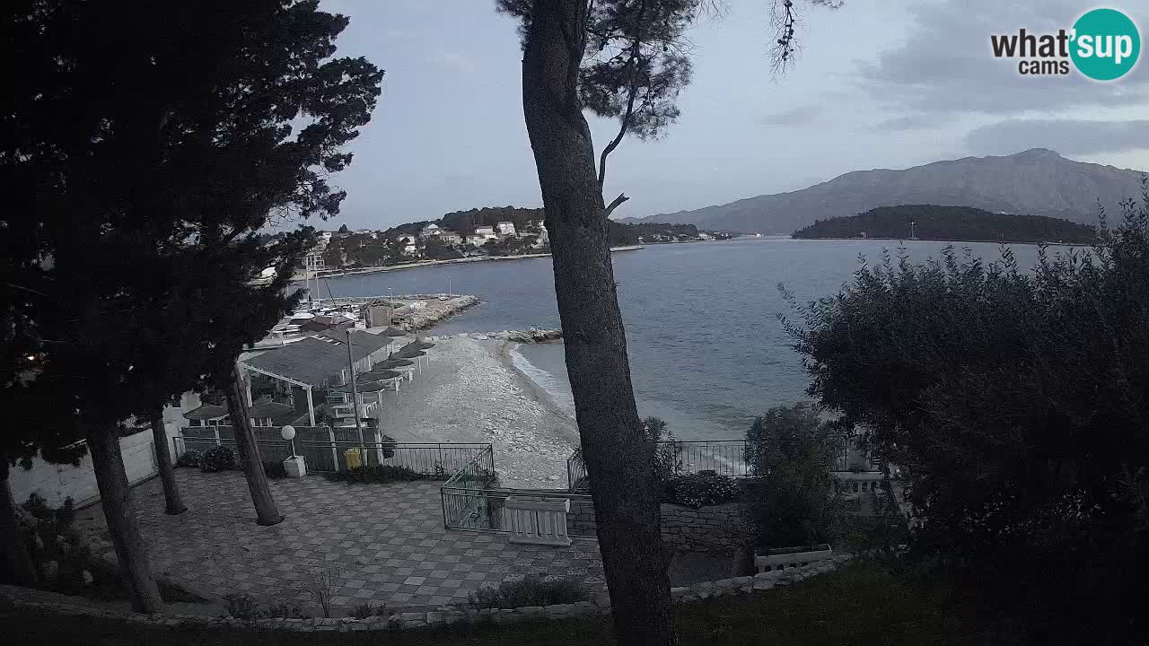 Web kamera Lumbarda – Plaža Prvi Žal – Korčula