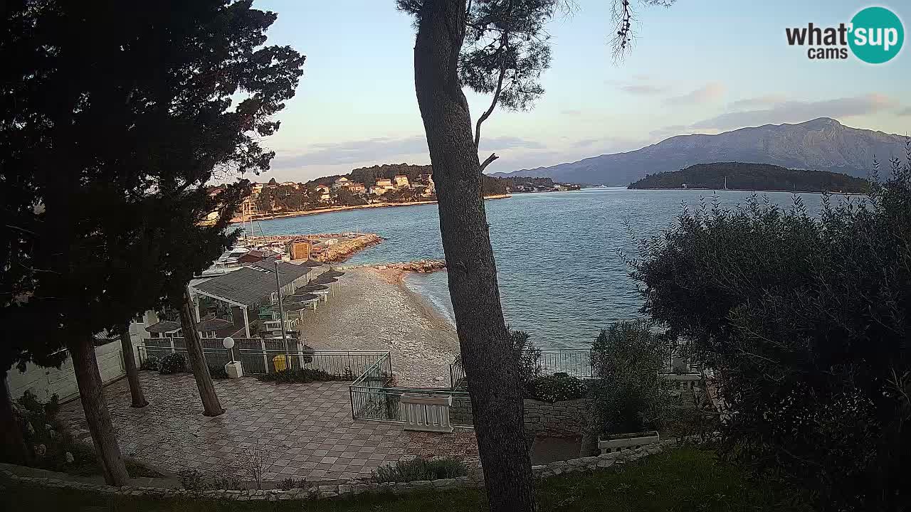 Livecam Lumbarda – Spiaggia Prvi Žal – Korčula