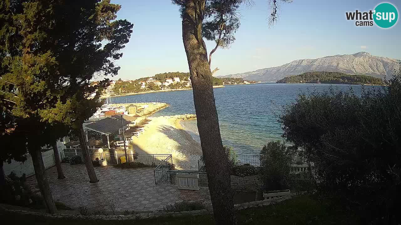 Web kamera Lumbarda – Plaža Prvi Žal – Korčula