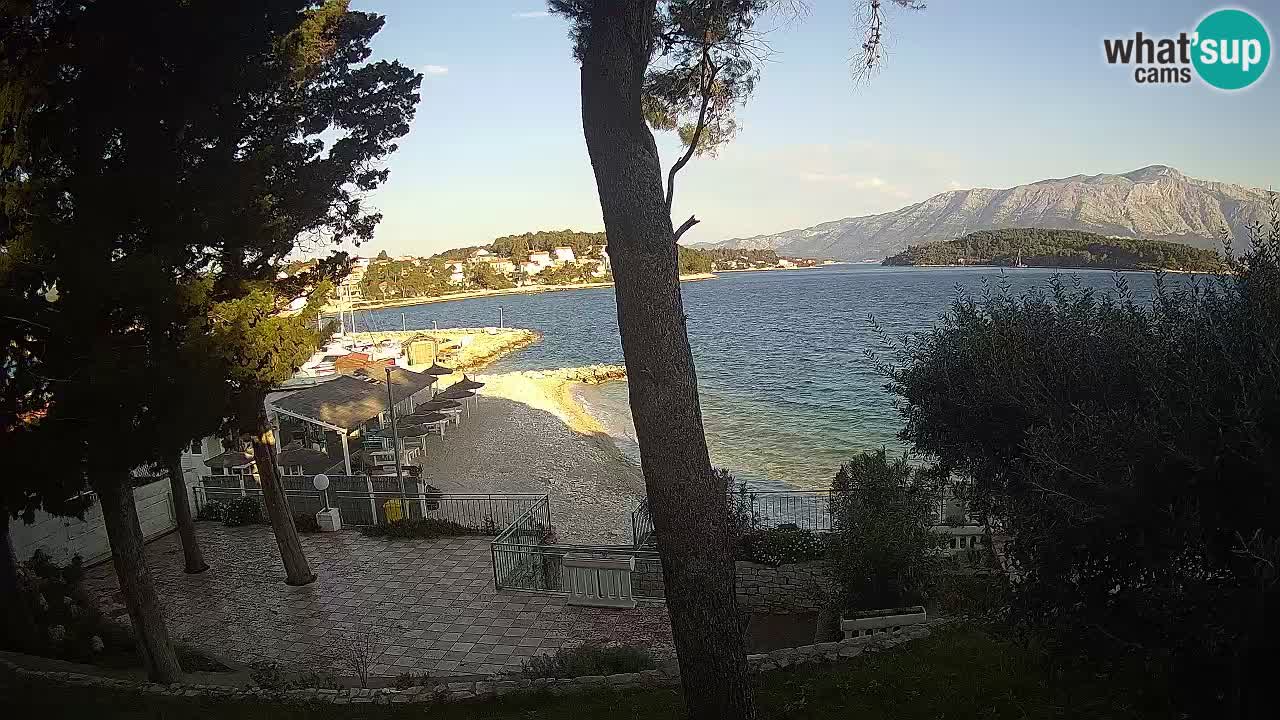 Web kamera Lumbarda – Plaža Prvi Žal – Korčula