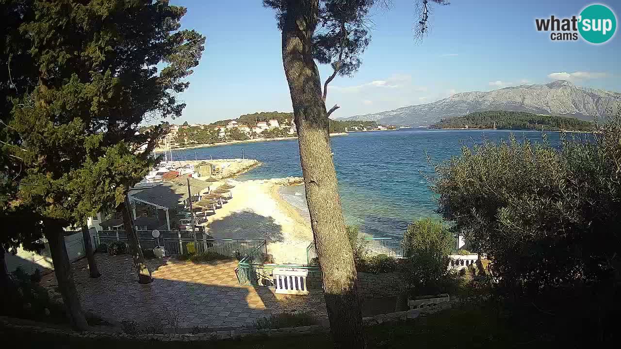 Webcam live Lumbarda – Plage Prvi Žal – Korčula