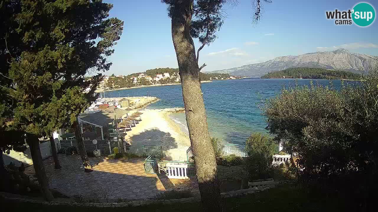 Webcam live Lumbarda – Plage Prvi Žal – Korčula
