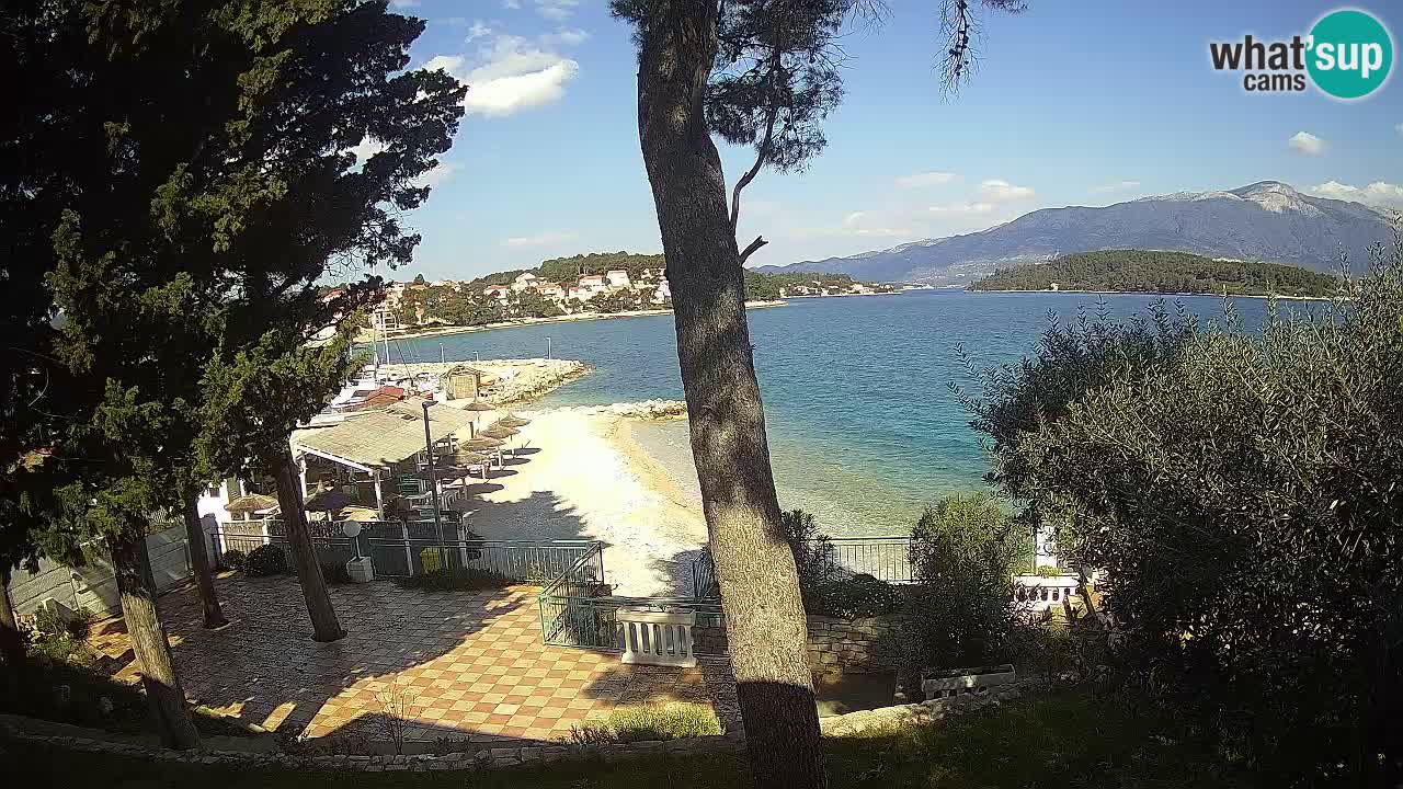 Livecam Lumbarda – Spiaggia Prvi Žal – Korčula