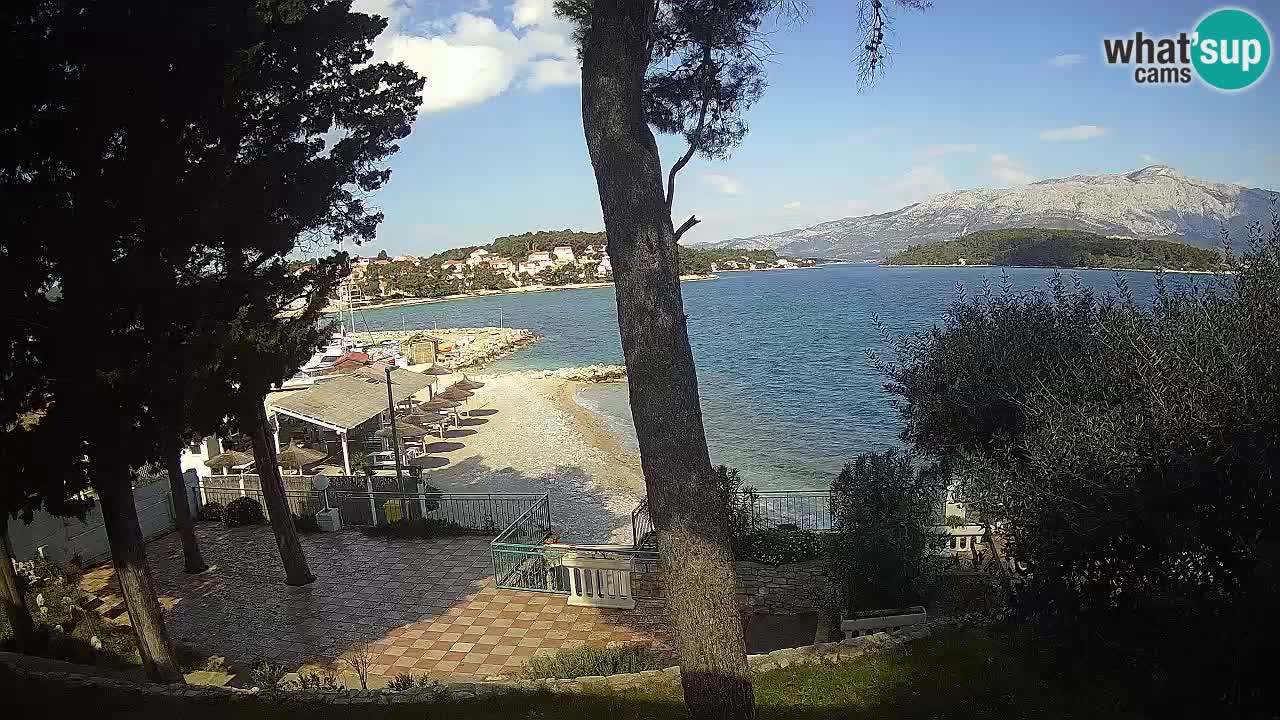 Livecam Lumbarda – Spiaggia Prvi Žal – Korčula