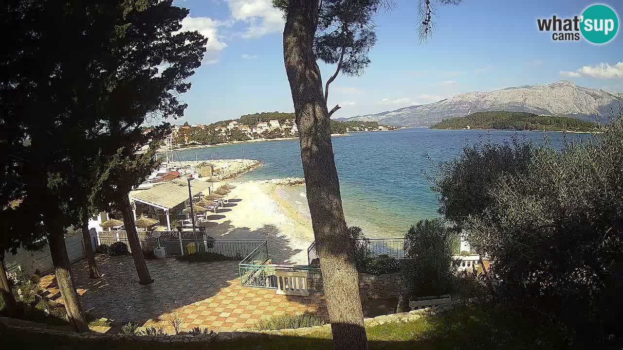 Livecam Lumbarda – Spiaggia Prvi Žal – Korčula