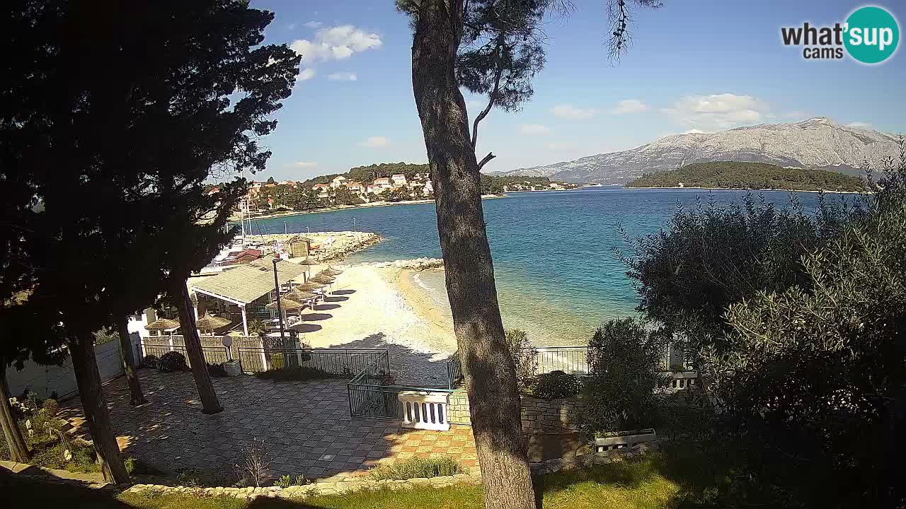 Webcam live Lumbarda – Plage Prvi Žal – Korčula