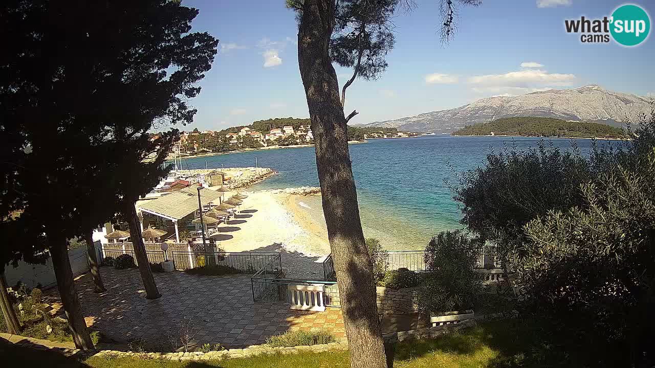 Spletna kamera Lumbarda – Plaža Prvi Žal – Korčula
