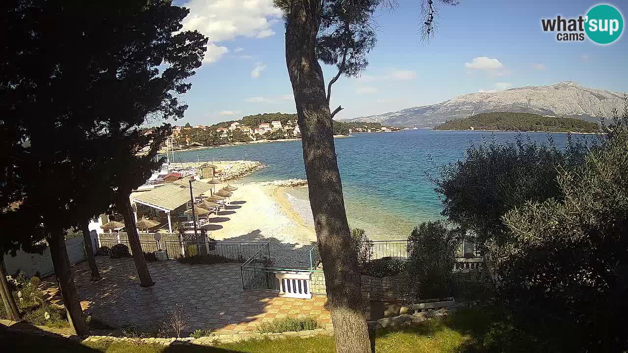 Web kamera Lumbarda – Plaža Prvi Žal – Korčula