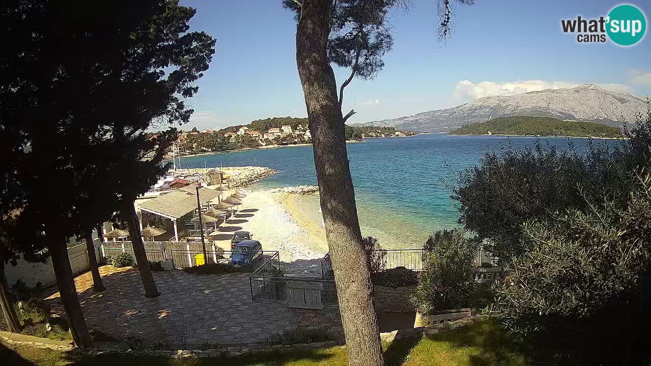 Livecam Lumbarda – Spiaggia Prvi Žal – Korčula