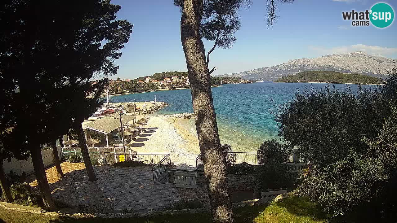 Webcam live Lumbarda – Plage Prvi Žal – Korčula