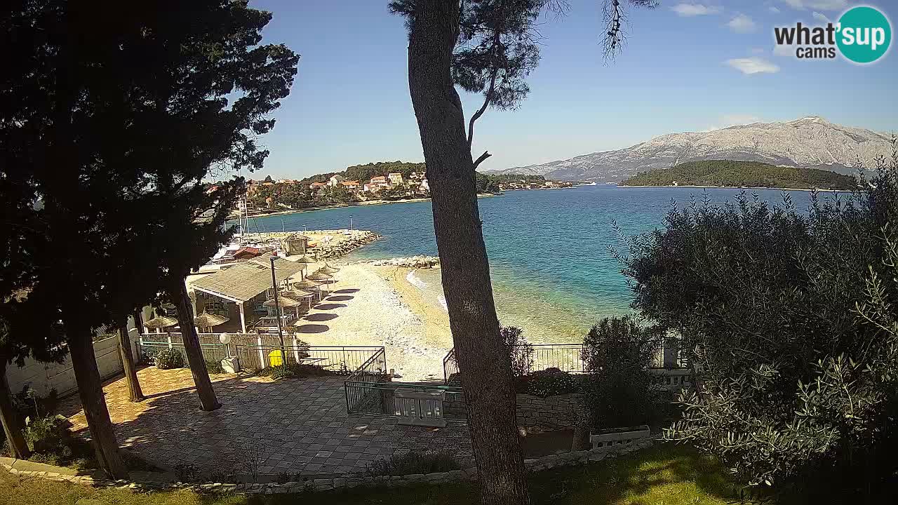 Web kamera Lumbarda – Plaža Prvi Žal – Korčula