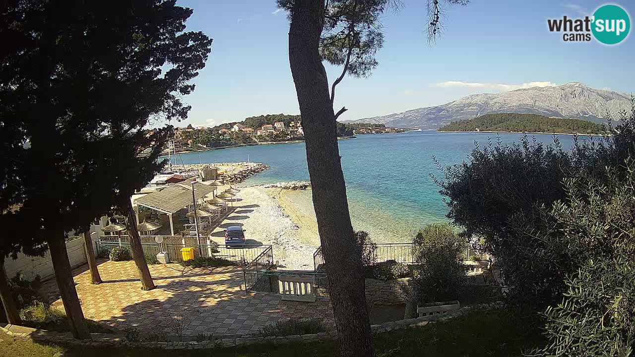 Webcam live Lumbarda – Plage Prvi Žal – Korčula