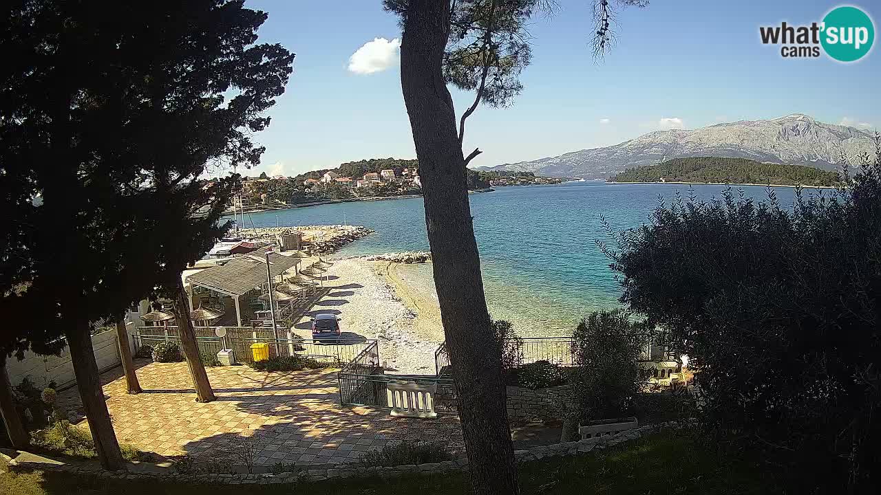 Webcam live Lumbarda – Plage Prvi Žal – Korčula