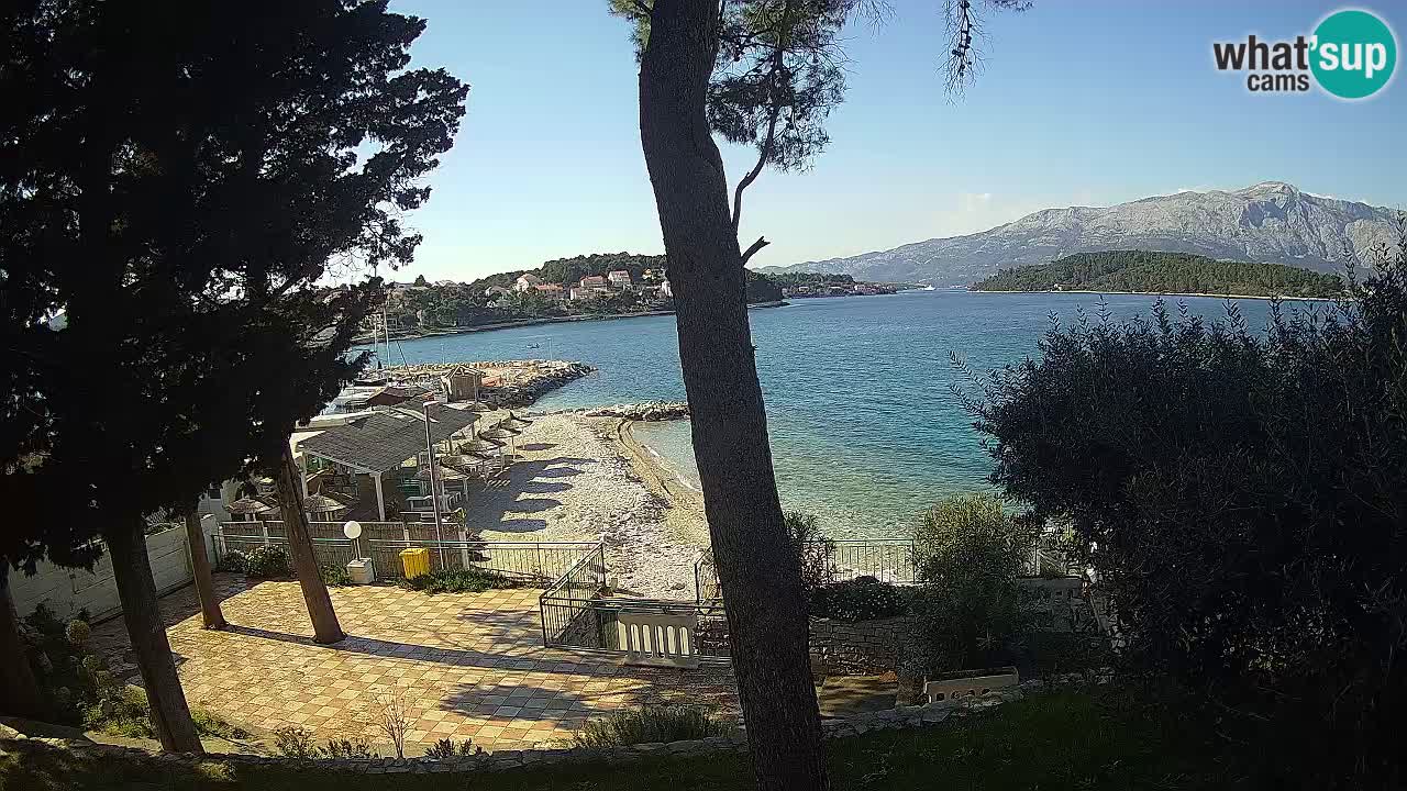 Webcam live Lumbarda – Plage Prvi Žal – Korčula