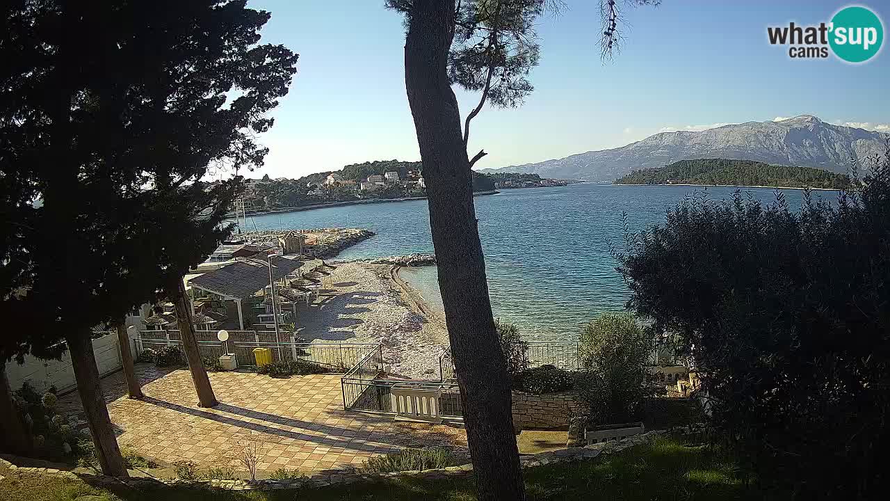 Camera en vivo Lumbarda – Playa Prvi Žal – Korčula