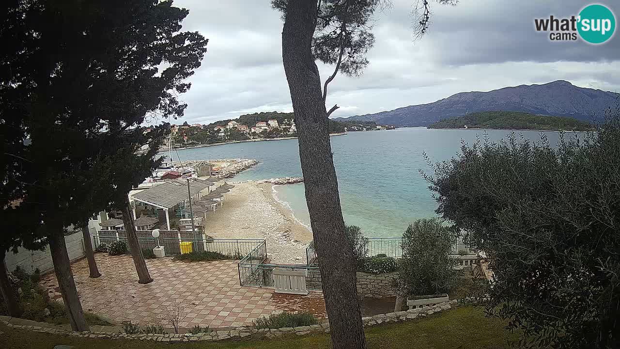 Livecam Lumbarda – Spiaggia Prvi Žal – Korčula