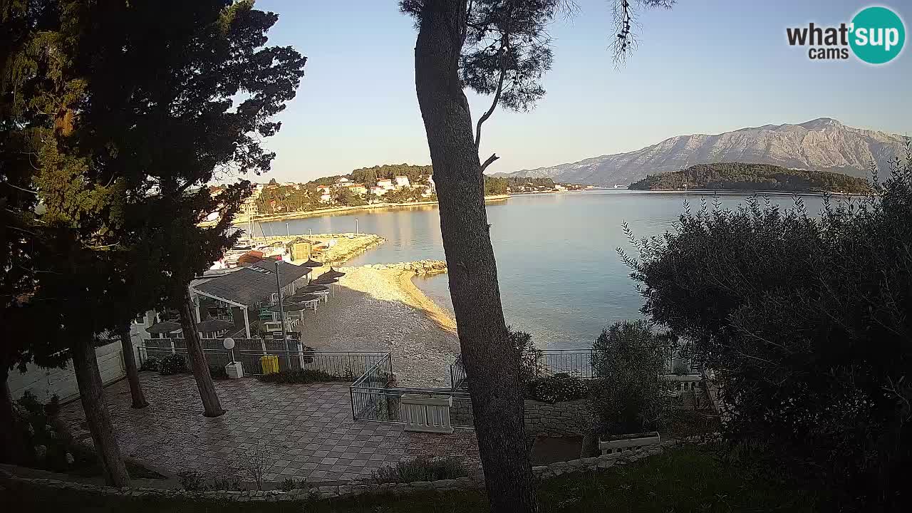 Webcam live Lumbarda – Plage Prvi Žal – Korčula