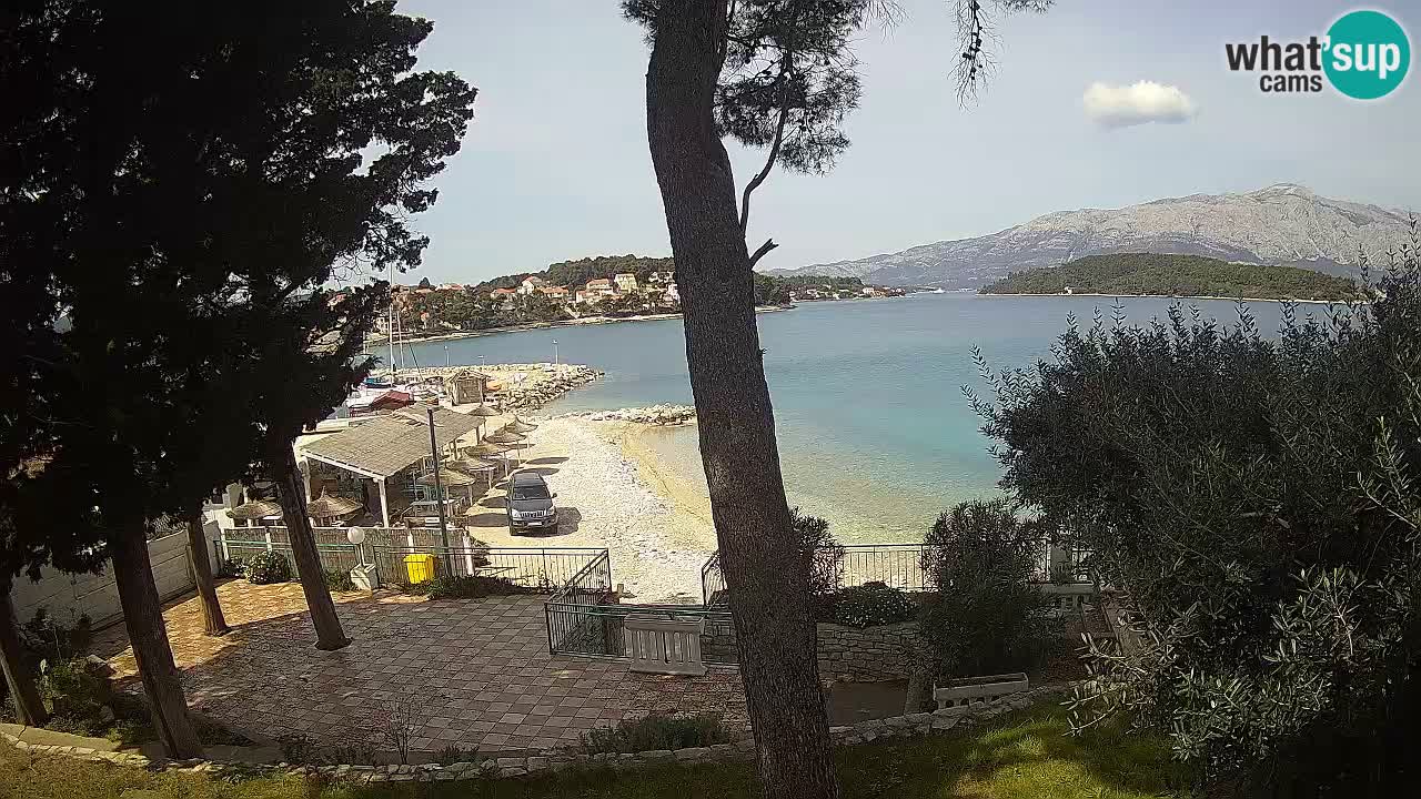 Webcam live Lumbarda – Plage Prvi Žal – Korčula