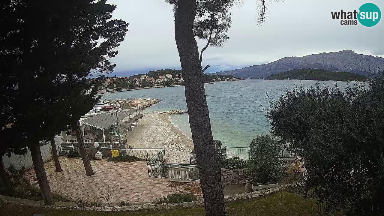 Webcam live Lumbarda – Plage Prvi Žal – Korčula