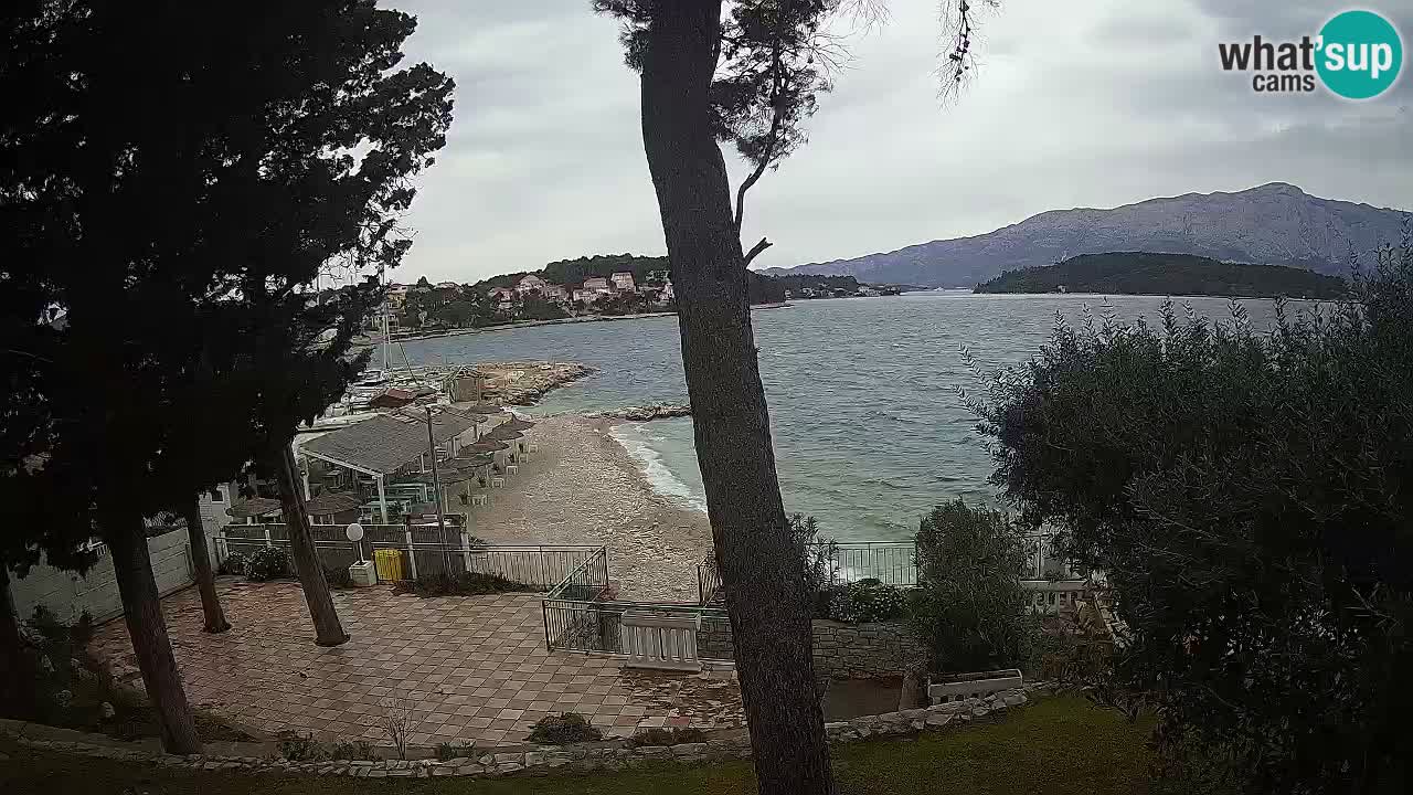 Webcam live Lumbarda – Plage Prvi Žal – Korčula