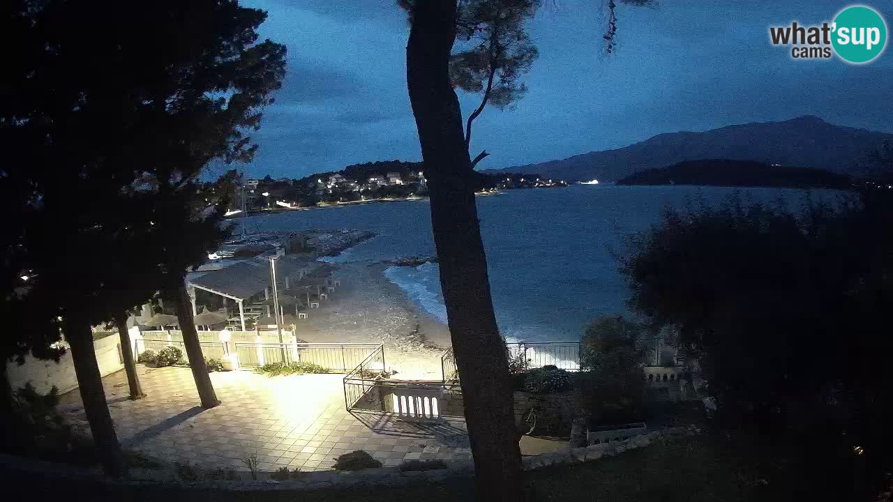 Spletna kamera Lumbarda – Plaža Prvi Žal – Korčula