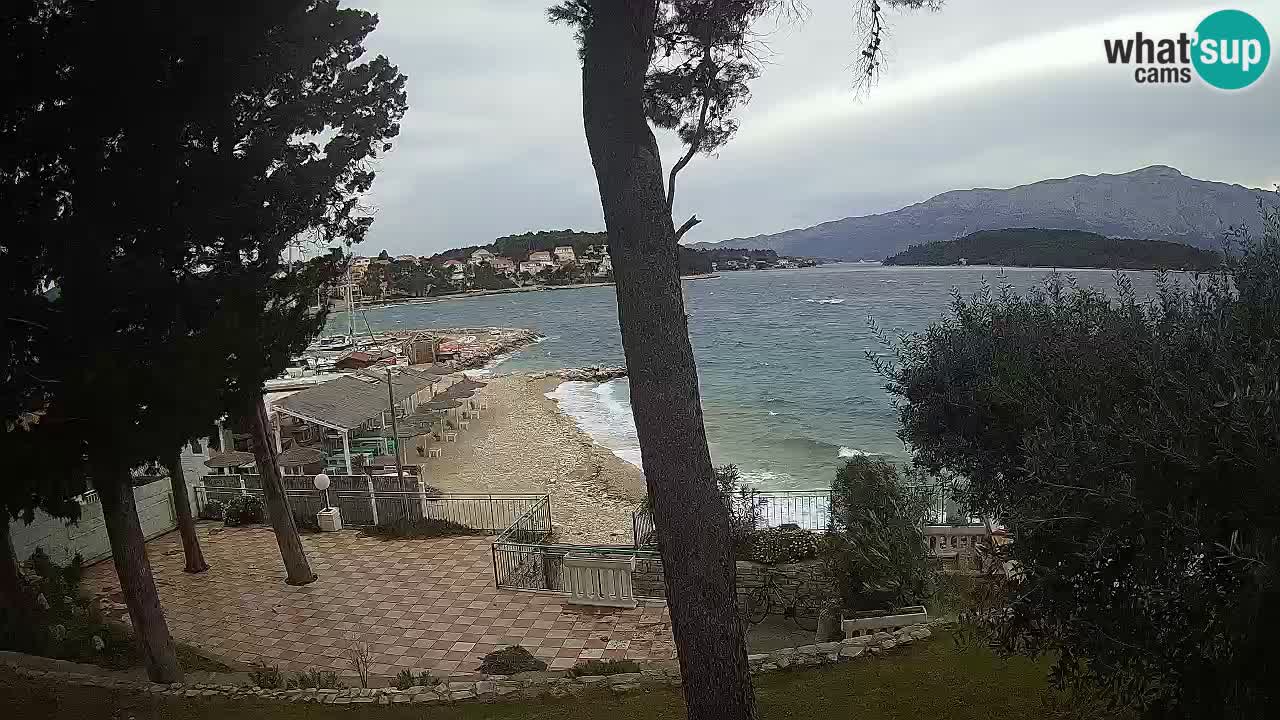Spletna kamera Lumbarda – Plaža Prvi Žal – Korčula