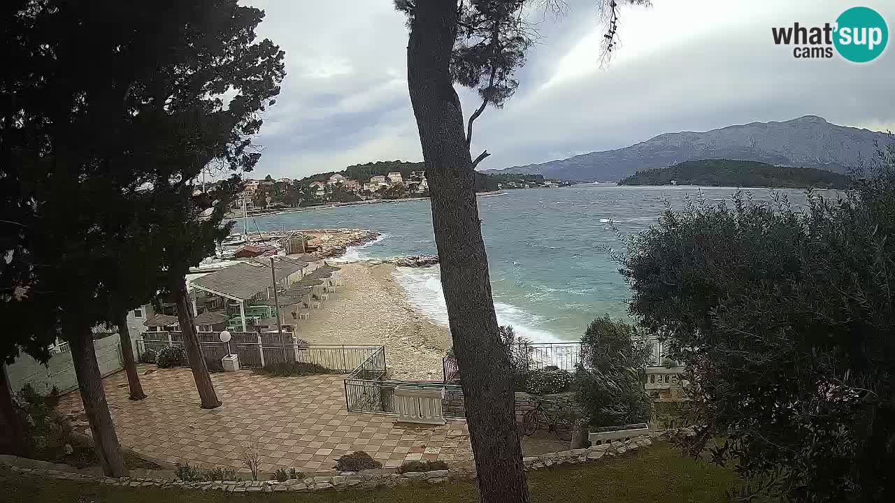 Webcam Lumbarda – Prvi Žal beach – Korčula
