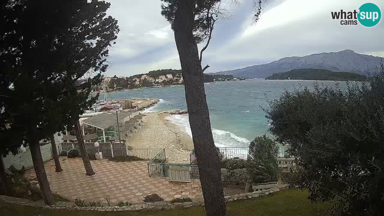 Webcam live Lumbarda – Plage Prvi Žal – Korčula