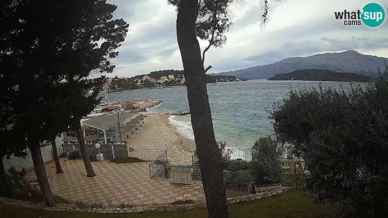 Webcam live Lumbarda – Plage Prvi Žal – Korčula